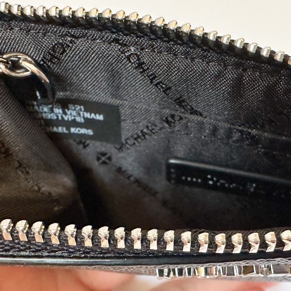 Michael Kors Jet Set Chain Crossbody Bag + Coin ID Key Holder Wallet MK Black - Picture 15 of 16